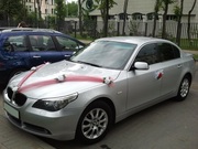 BMW 5 E60. Свадебный кортеж. Свадьбы,  праздники,  торжества на БМВ Е60.